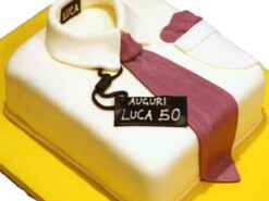 Shirt and Tie Fondant Cake