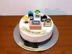 Shopaholic Birthday Fondant Cake