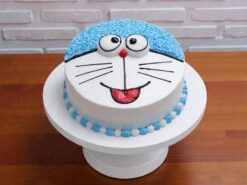 Smiling Doraemon Cream Cake