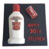 Smirnoff Vodka Bottle Shape Fondant Cake 1 smirnoff vodka bottle shape fondant cake 1 From LallamTop Cake Shop