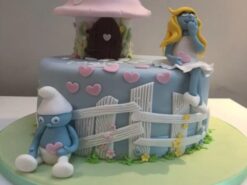 Smurf Birthday Cake