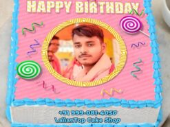 Snap and Savor Birthday Photo Cake