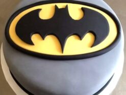 Batman Logo Fondant Cake from LallanTop Cake Shop - Delivery in East Delhi, South-East Delhi, Ghaziabad, and Noida.