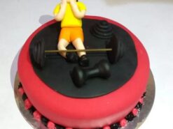 Gym Theme Fondant Cake from LallanTop Cake Shop - Delivery in East Delhi, South-East Delhi, Ghaziabad, and Noida