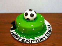 Soccer Theme Birthday Cake