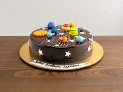 Solar System Semi Fondant Cake