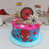 Spiderman Designer Cream Cake 1 spiderman designer cream cake 1 From LallamTop Cake Shop