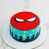 Spiderman Mask Cake 1 spiderman mask cake 1 From LallamTop Cake Shop