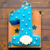 starry gaze 1st birthday fondant cake 2 From LallamTop Cake Shop