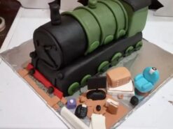 Steam Engine Train Fondant Cake