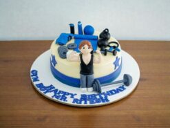 Stud Gymmer Fondant Cake