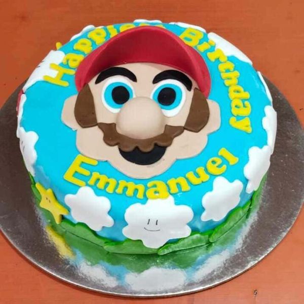 Super Mario Fondant Cake 3 Super Mario Fondant Cake from LallanTop Cake Shop