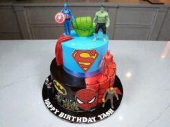 Superhero Power Pack Celebration Cake