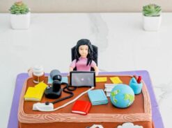 Superwoman Office Cake