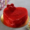 sweet red heart velvet cake 1 From LallamTop Cake Shop