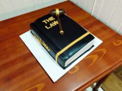 The Law Book Fondant Cake