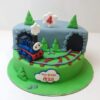 thomas the tank engine theme fondant cake 1 From LallamTop Cake Shop