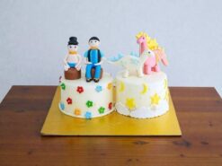 Twin Brother Sister Fondant Cake