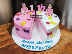 Twin Celebration Cake