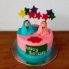Twins Baby Birthday Fondant Cake 1 twins baby birthday fondant cake 1 From LallamTop Cake Shop