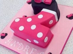 Two Number Pink Minnie Cake