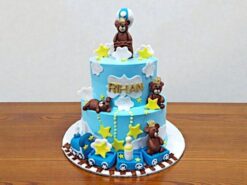 Two-Tier Teddy Temptation Designer Cake