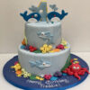 Under the Sea Cake with Whales and Sharks 1 under the sea cake with whales and sharks 1 From LallamTop Cake Shop