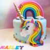 Unicorn Rainbow Fondant Cake 2 unicorn rainbow fondant cake 1 From LallamTop Cake Shop