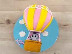 Up In The Sky Balloon Fondant Cake
