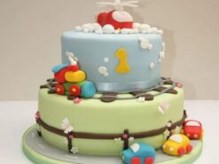Vehicle and Helicopter Cake