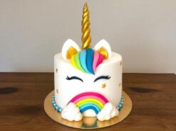 Vibrant Unicorn Celebration Cake