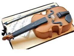 Violin Shape Designer Fondant Cake
