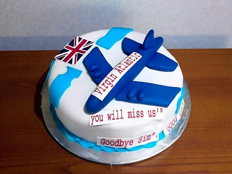 Virgin Plane Birthday Cake 3 Virgin Plane Birthday Cake