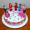 wedding ceremony theme fondant cake 2 From LallamTop Cake Shop