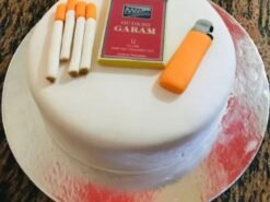Alternative view of Cigarette and Lighter Theme Cake