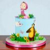 whimsical masha and bear celebration cake 2 6ab1b1a6beecb From LallamTop Cake Shop