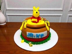 Winnie-the-Pooh Theme Fondant Cake