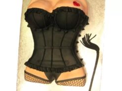 Woman Torso Themed Fondant Cake