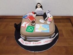 Workaholic Guy Professional Theme Cake