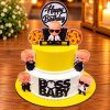 Boss Baby Businessman Theme Birthday Cake 2 Boss Baby Businessman Theme Birthday Cake - 1