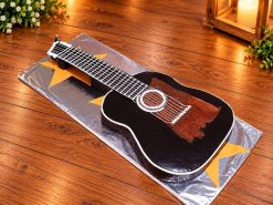 Chocolate Acoustic Guitar Shaped Cake - 1